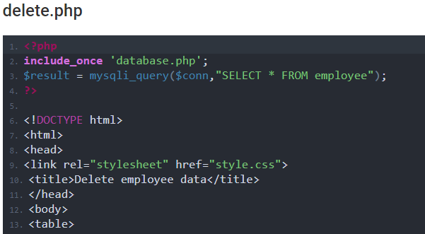 Delete Data From MySQL Using PHP - Tutor...