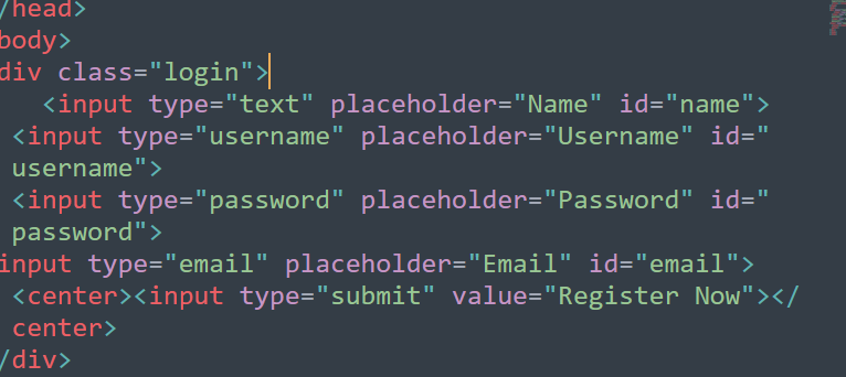 Create a Registration form in HTML -CSS...